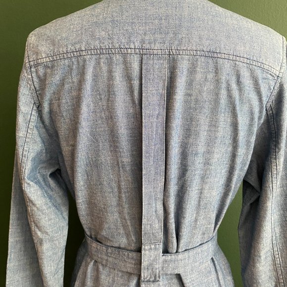 Proenza Schouler Chambray V-Neck Dress - Picture 7 of 15